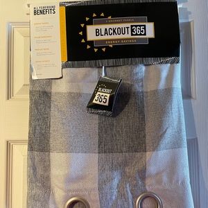 COPY - Gray Plaid Farmhouse Curtain Panels